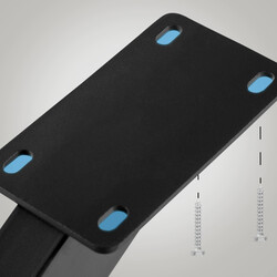 Industriella bordsben i pulverlackerat stål med golvskydd