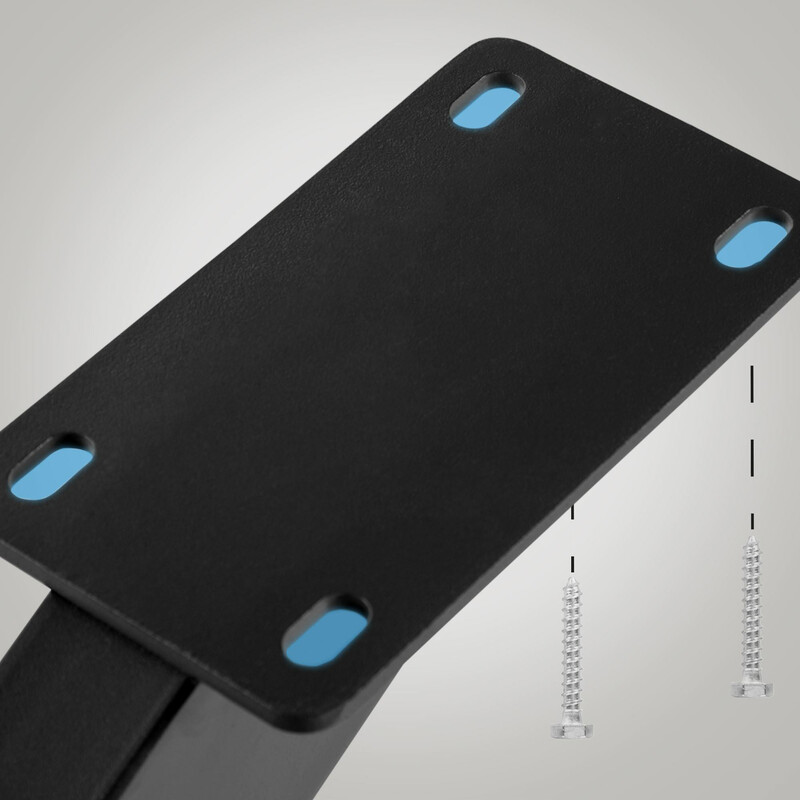 Industriella bordsben i pulverlackerat stål med golvskydd