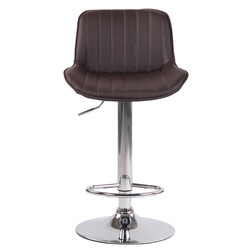 Stilren justerbar barstol med modern design och fotstöd