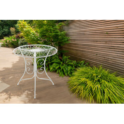 Elegant jugendstil sidobord för balkong och trädgård