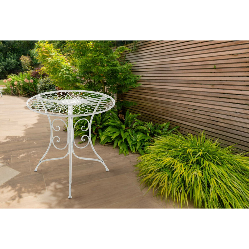 Elegant jugendstil sidobord för balkong och trädgård