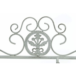 Nostalgisk växthylla i järn med antikpatina och metallkorgar