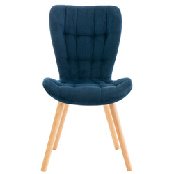 Eleganta matstolar i sammet med modern design