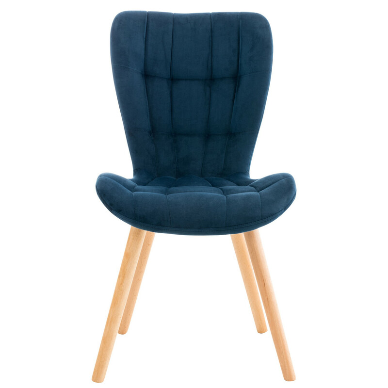 Eleganta matstolar i sammet med modern design