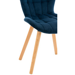 Eleganta matstolar i sammet med modern design