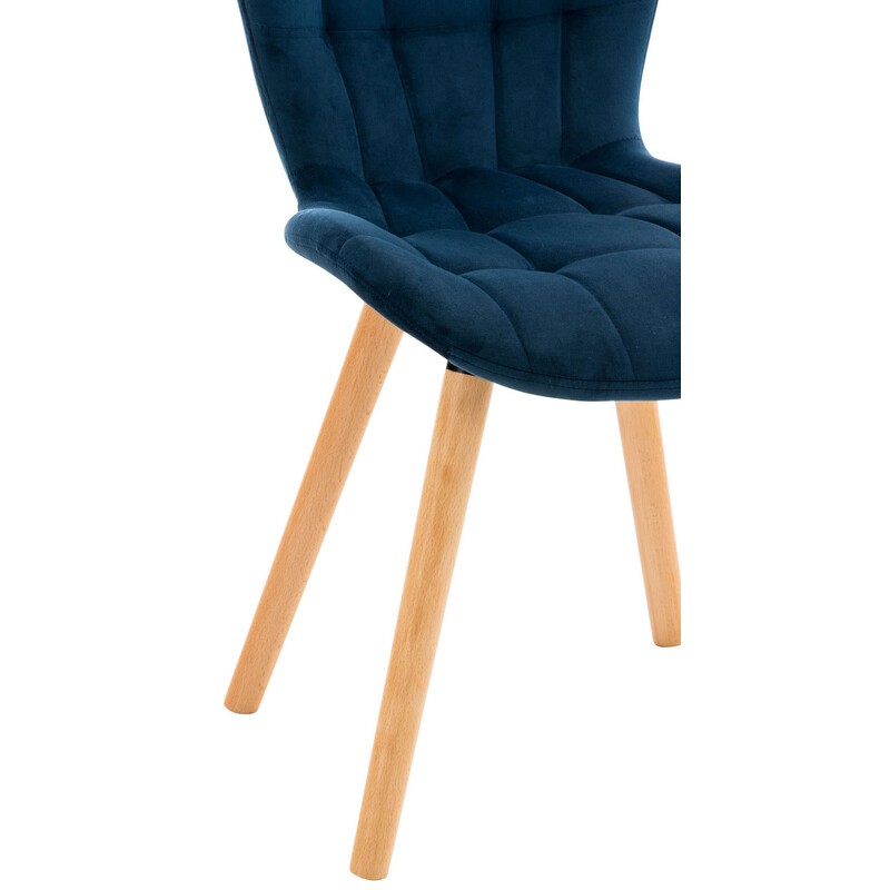 Eleganta matstolar i sammet med modern design