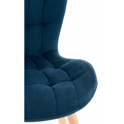 Eleganta matstolar i sammet med modern design