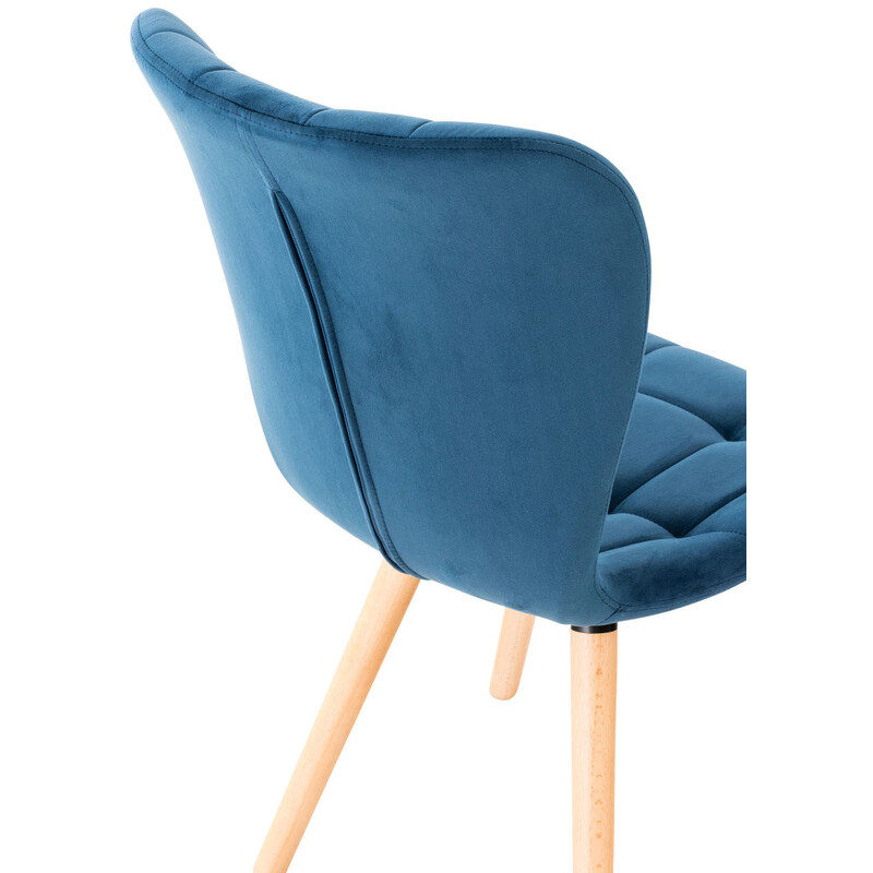 Eleganta matstolar i sammet med modern design