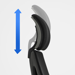 Ergonomisk kontorsstol i industriell stil med konstläder