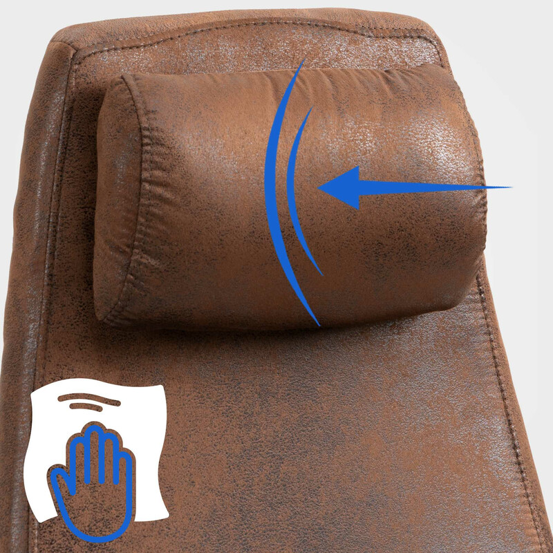 Industriell kontorsstol med ergonomisk design och konstläder