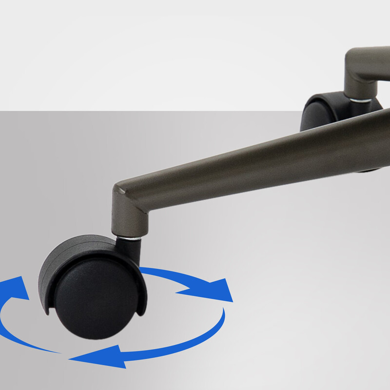 Industriell kontorsstol med ergonomisk design och konstläder