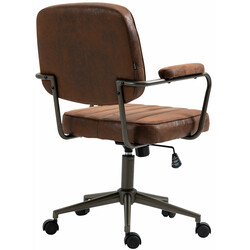 Ergonomisk kontorsstol med konstläder och justerbar höjd