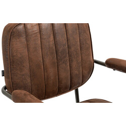 Ergonomisk kontorsstol med konstläder och justerbar höjd