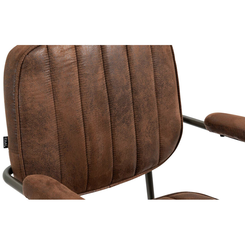 Ergonomisk kontorsstol med konstläder och justerbar höjd