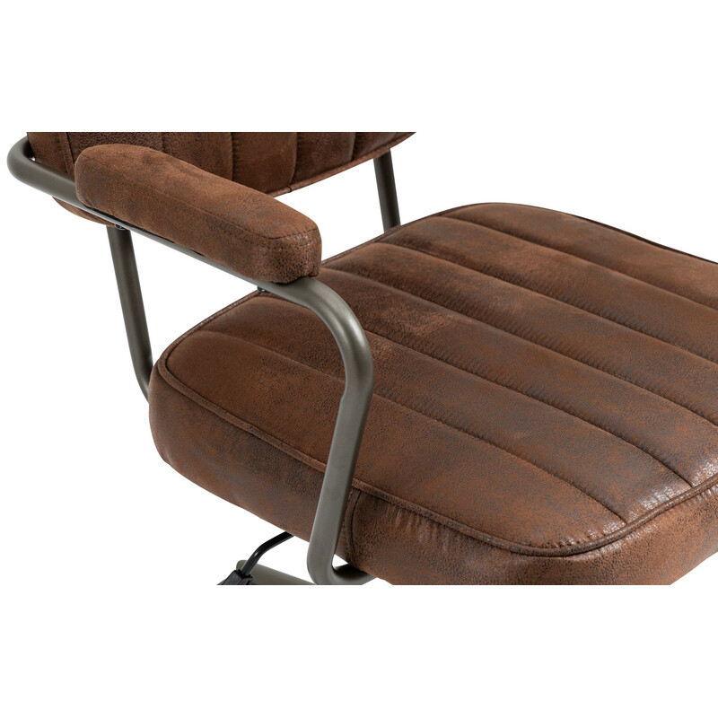 Ergonomisk kontorsstol med konstläder och justerbar höjd