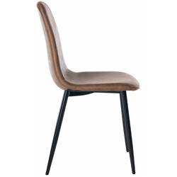 Bekväm och elegant matsalsstol med hög ryggstöd