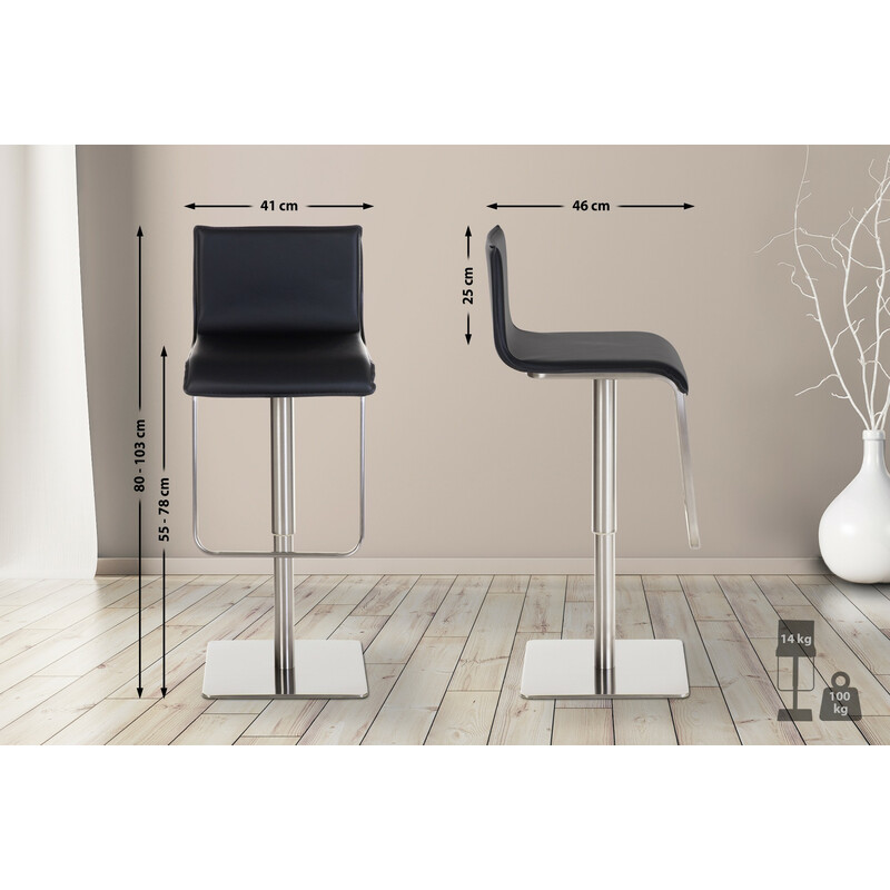 Modern och stilren barstol med justerbar höjd och vridbar sits