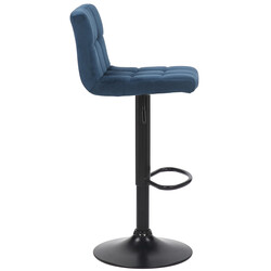 Moderna justerbara barstolar i sammet med fotstöd