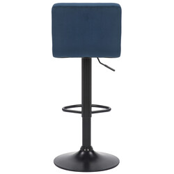 Moderna justerbara barstolar i sammet med fotstöd