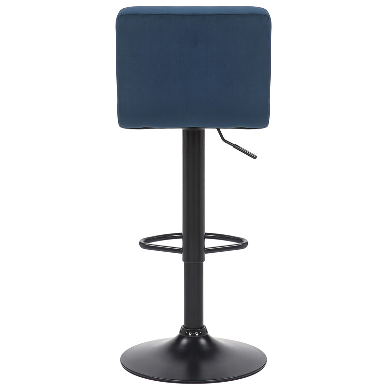 Moderna justerbara barstolar i sammet med fotstöd