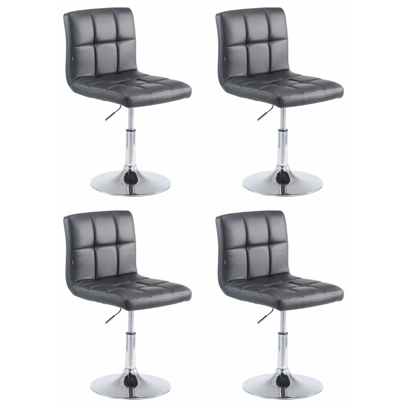 Elegant och bekväm höjdjusterbar stol i konstläder