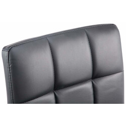 Elegant och bekväm höjdjusterbar stol i konstläder