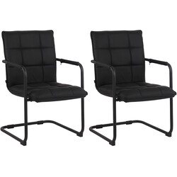 Elegant stol i äkta läder med modern design