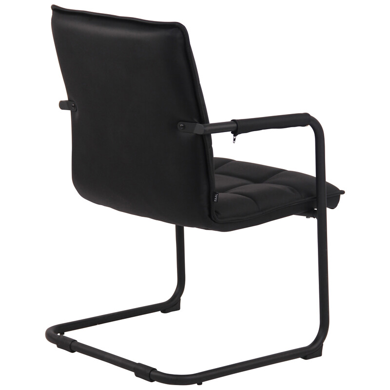 Elegant stol i äkta läder med modern design