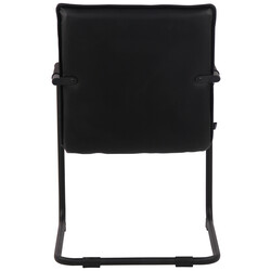 Elegant stol i äkta läder med modern design