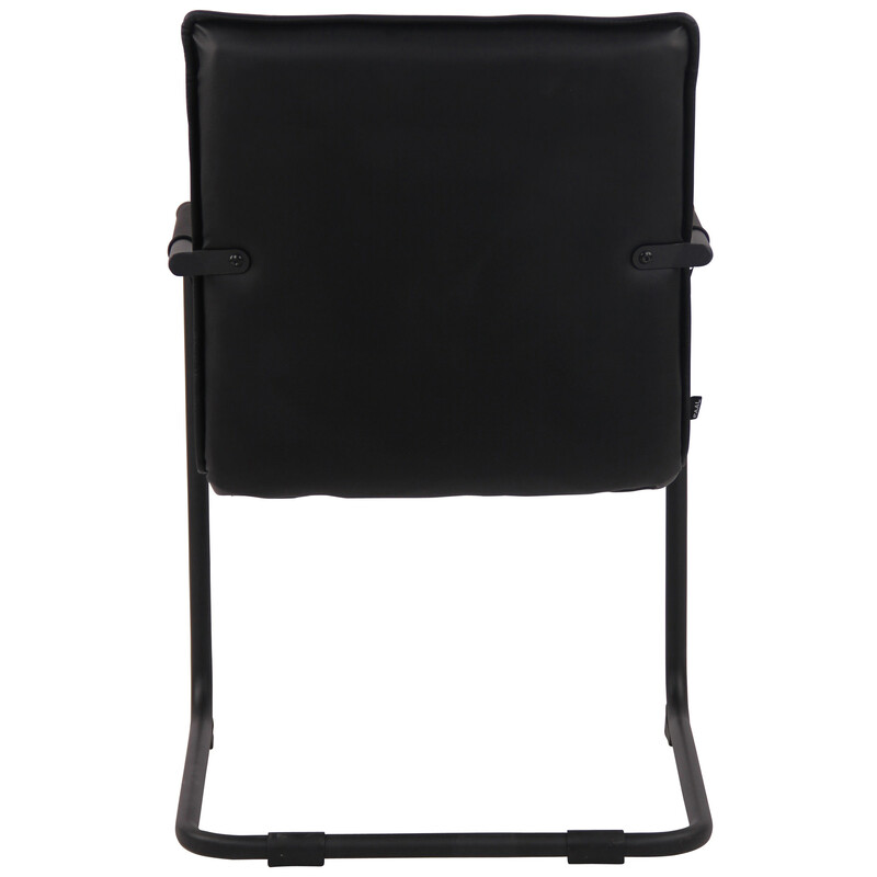 Elegant stol i äkta läder med modern design