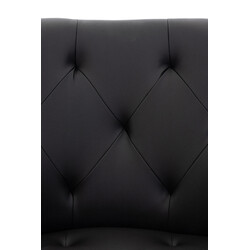 Elegant modern matstol med bekväm stoppning och metallram