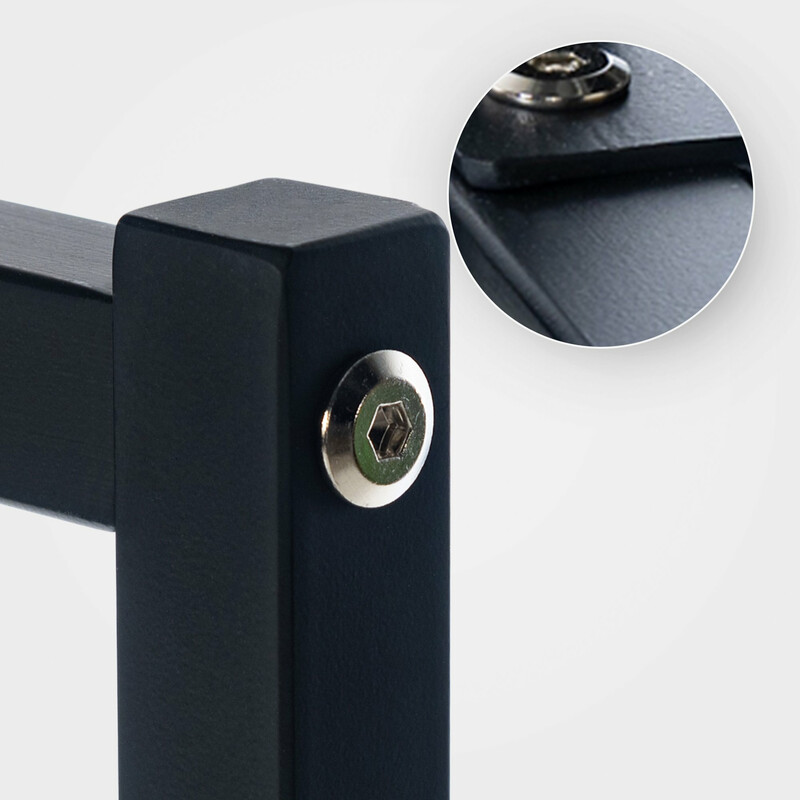 Industriell klädställning loft-stil platsbesparande förvaring stabil