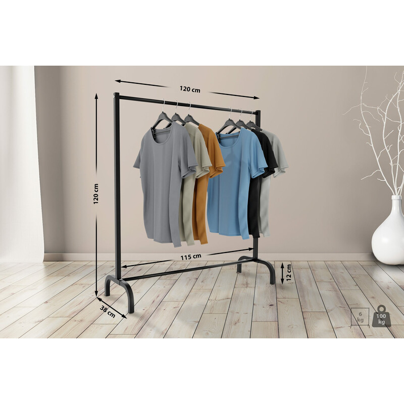 Modernt och robust klädställ för sovrum och hall