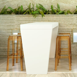 Modern och väderbeständig stapelbar barstol Fox 75 cm