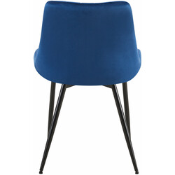 Eleganta matstolar med sammetsklädsel och stabil metallstomme