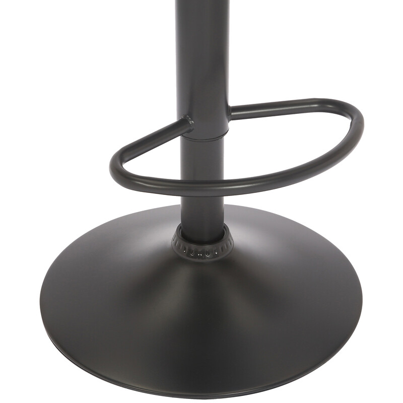 Jamie-barstol i sammet med justerbar höjd och svängbar funktion