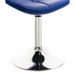 Elegant snurrfåtölj i konstläder med 360° rotation