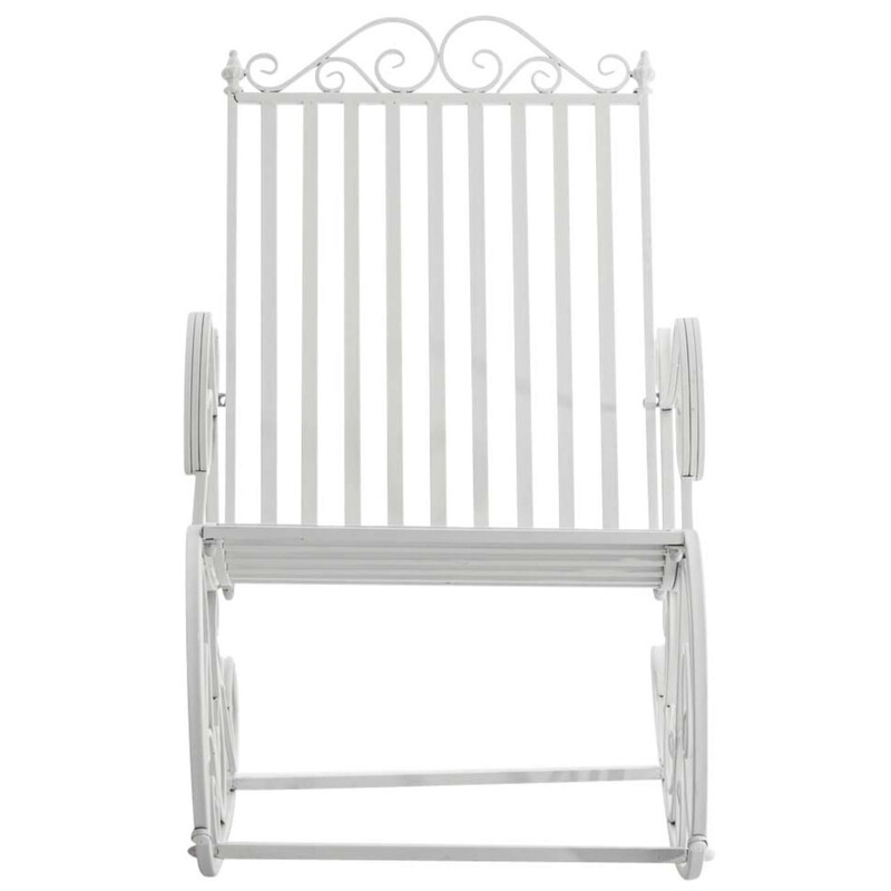 Antikstil gungstolar i järn för inomhus och utomhus