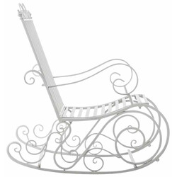 Antikstil gungstolar i järn för inomhus och utomhus