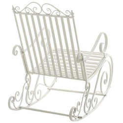 Antikstil gungstolar i järn för inomhus och utomhus