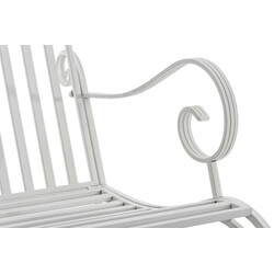 Antikstil gungstolar i järn för inomhus och utomhus