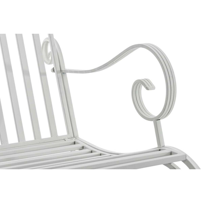 Antikstil gungstolar i järn för inomhus och utomhus