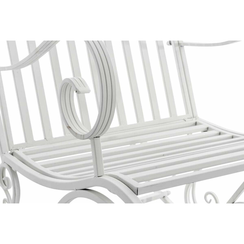 Antikstil gungstolar i järn för inomhus och utomhus