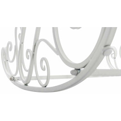 Antikstil gungstolar i järn för inomhus och utomhus