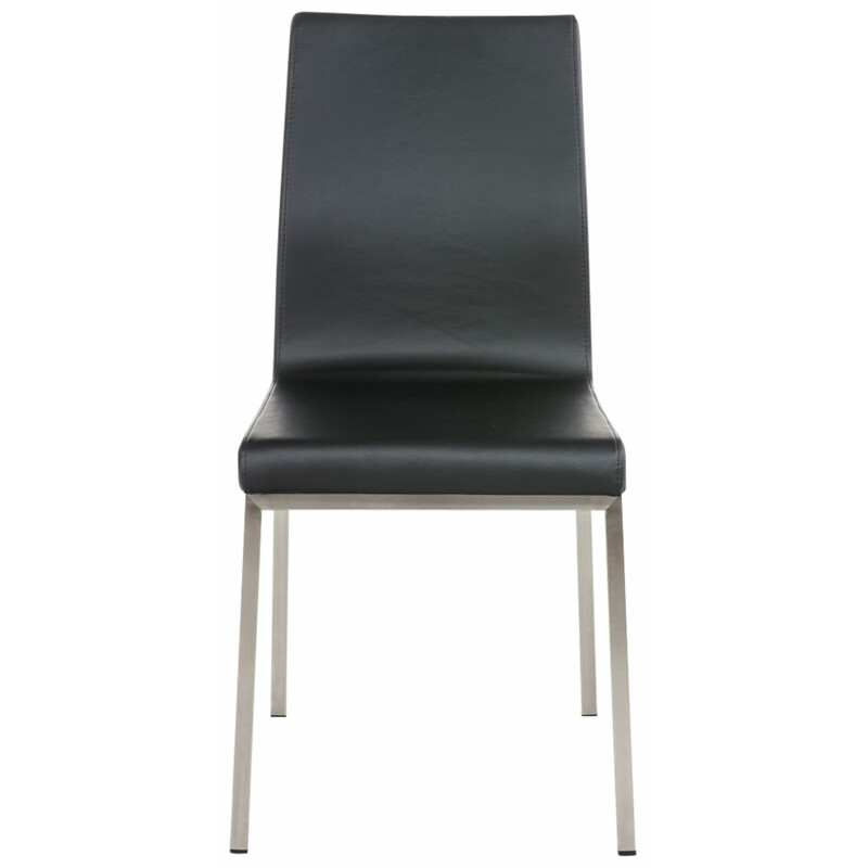 Eleganta matstolar i konstläder med hög ryggstöd