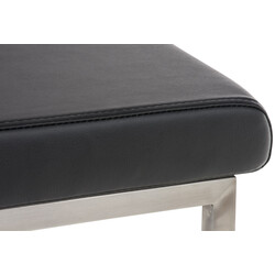 Eleganta matstolar i konstläder med hög ryggstöd