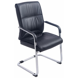 Elegant gungstol i konstläder med ergonomisk design