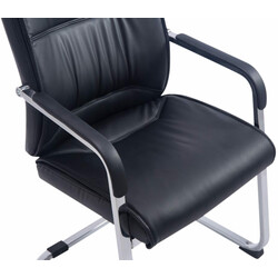 Elegant gungstol i konstläder med ergonomisk design