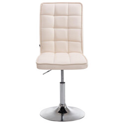 Eleganta justerbara matstolar i konstläder med hög ryggstöd