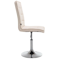 Eleganta justerbara matstolar i konstläder med hög ryggstöd